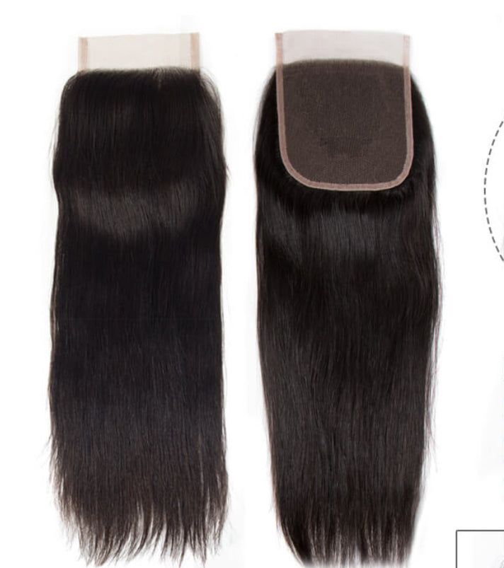 Pretty Brazilian Straight Lace Closure 2x6 & 5x5