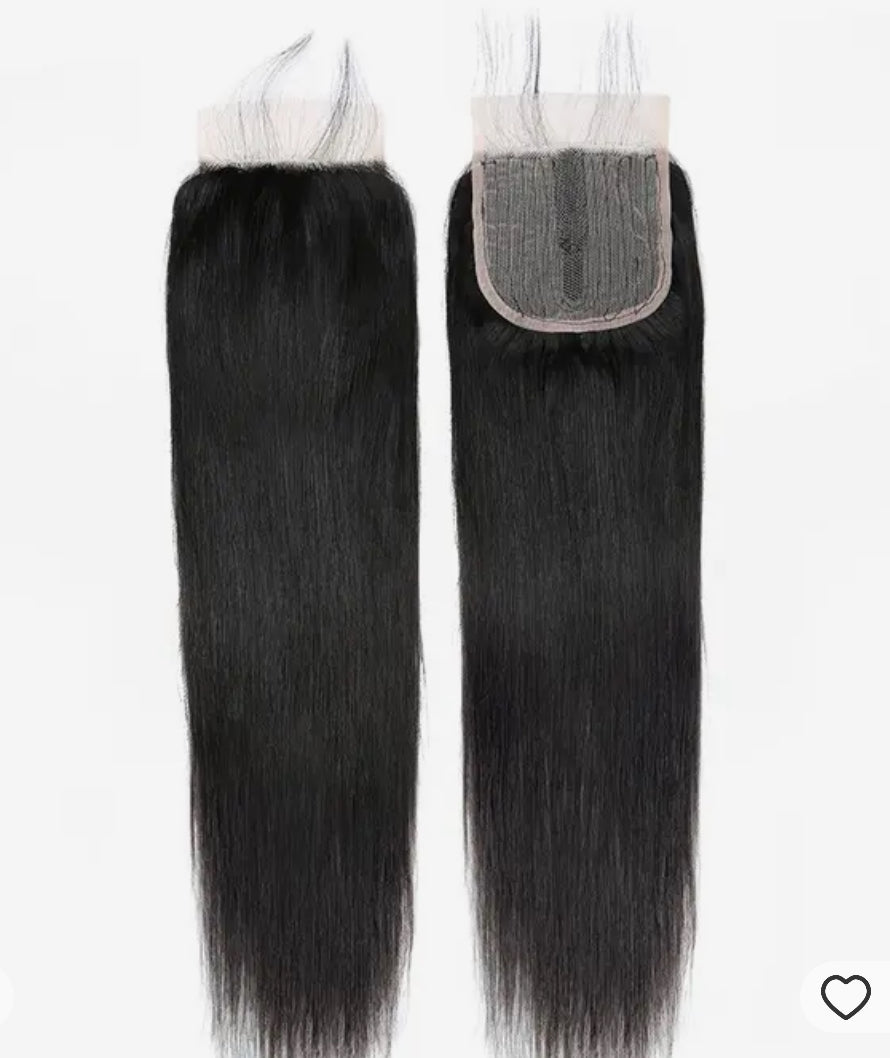 Pretty Brazilian Straight Lace Closure 2x6 & 5x5